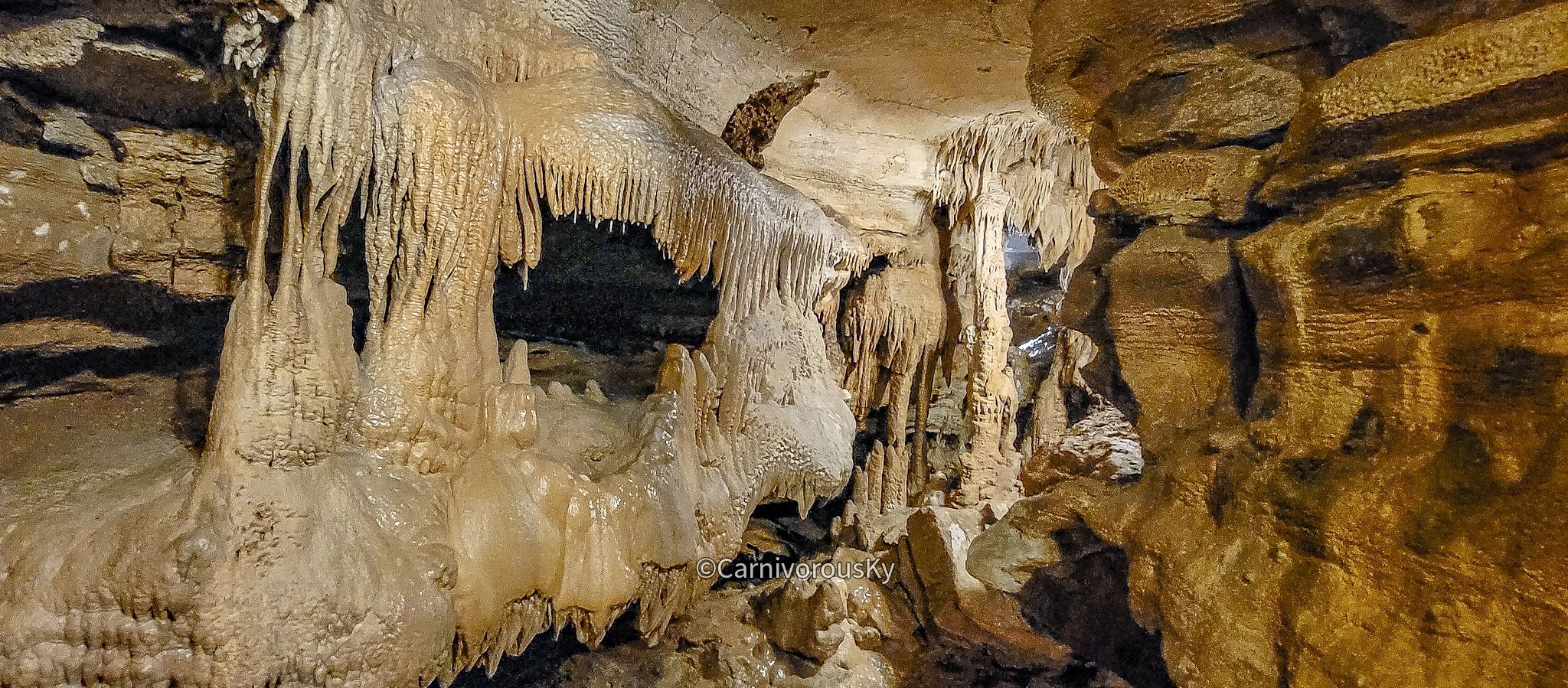 Cave formations in KY When rocks grow and glow